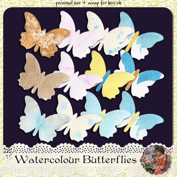 juno Watercolour Butterflies